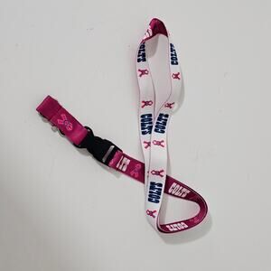 Colts -Breast Cancer Key chain ID holder